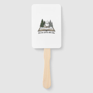 Oh Come Let Us Adore Him Christmas Book Design_1 Hand Fan