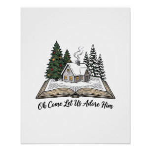 Oh Come Let Us Adore Him Christmas Book Design_1 Poster