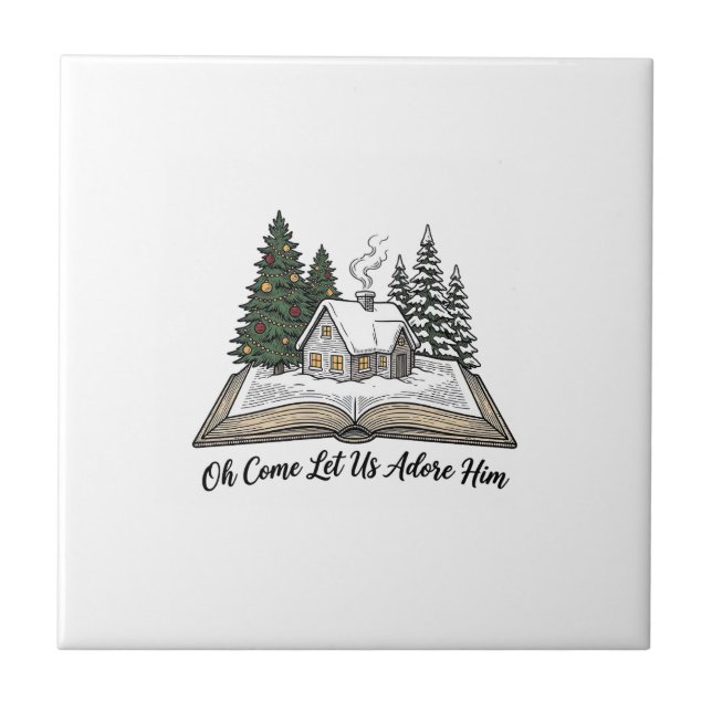 Oh Come Let Us Adore Him Christmas Book Design_1 Tile (Front)