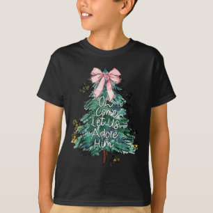 Oh Come Let Us Adore Him Christmas Uni G Small Mod T-Shirt