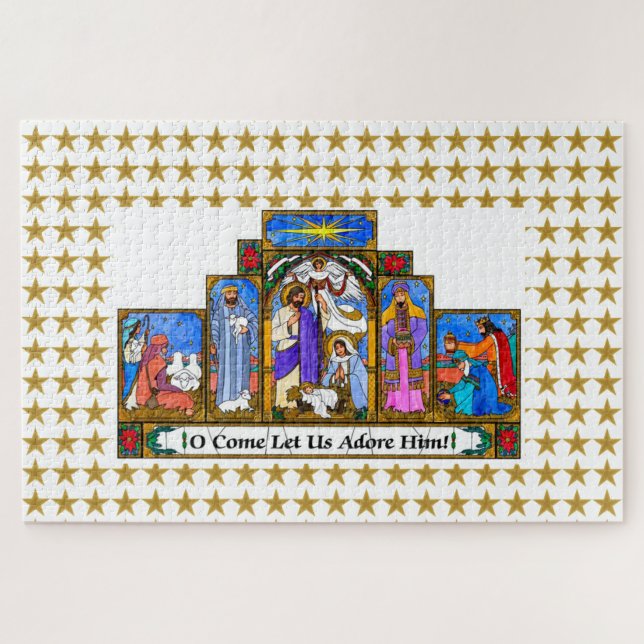 Oh Come let us adore him Jigsaw Puzzle (Horizontal)
