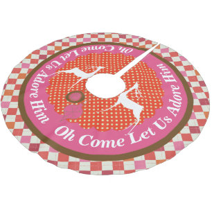 Oh Come Let Us Adore Him Tree Skirt