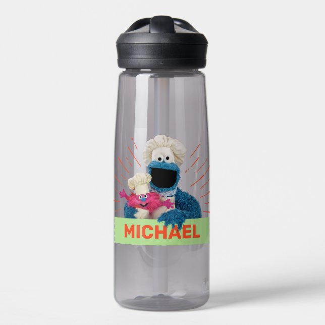 Oh Cookie Monster! Got This Nice | Add Your Name Water Bottle (Front)