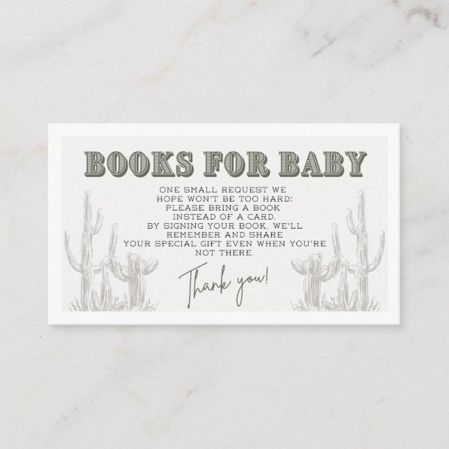 Oh Cowboy Collection - Books for Baby Card (Front)