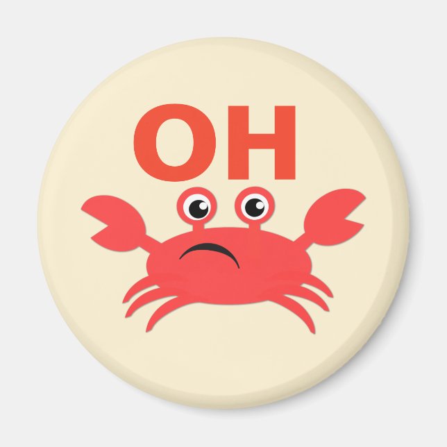 Oh Crab Magnet (Front)
