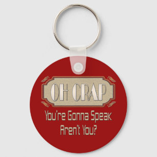 Oh Crap Key Ring