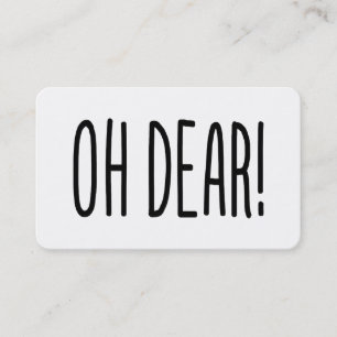 OH DEAR! BUSINESS CARD