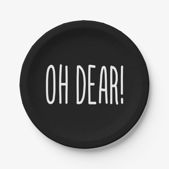 OH DEAR! PAPER PLATE (Front)