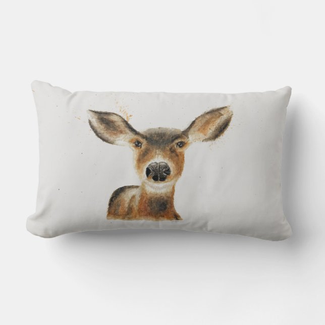 Oh Dear Throw Pillow (Front)