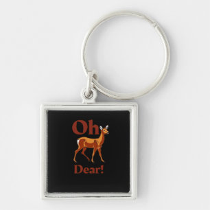 Oh Dear Trendy Clean Design  Key Ring