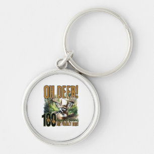 Oh Deer 100 Days Of School Deer Hunting Celebratio Key Ring