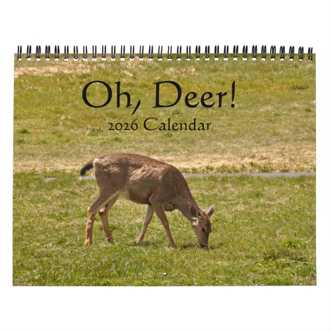 Oh, Deer! 12-month 2026 Calendar (Cover)