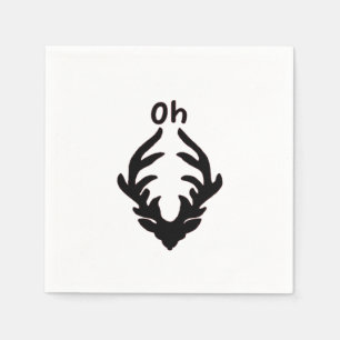 Oh Deer Artistic Clean Style Napkin