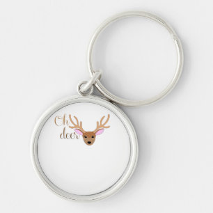 Oh Deer Artistic Style Key Ring