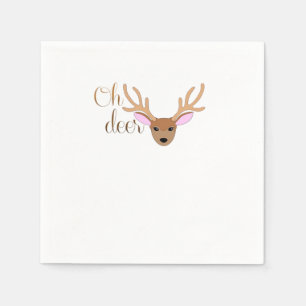 Oh Deer Artistic Style Napkin