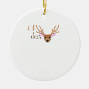 Oh Deer Artistic Style Ornament