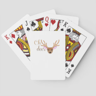 Oh Deer Artistic Style Playing Cards