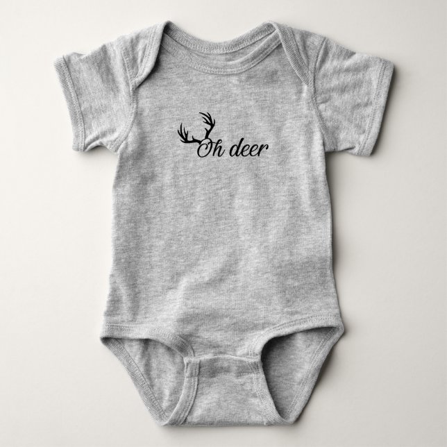 Oh deer baby body suit bodysuit (Front)
