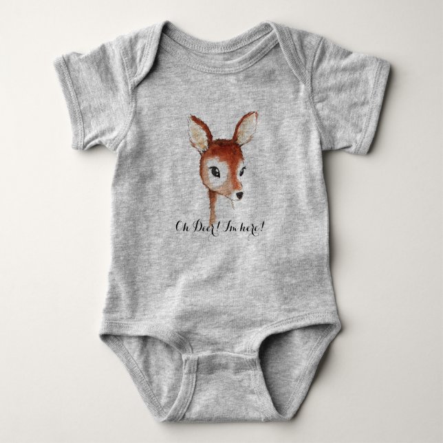 Oh Deer Baby Bodysuit (Front)