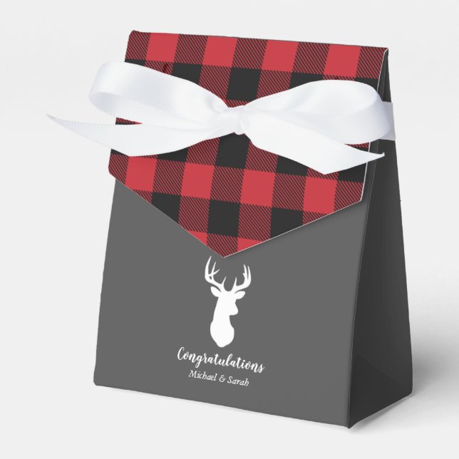 Oh Deer Baby Shower Favour Box (Front Side)