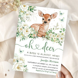 Oh Deer Baby Shower Gender Neutral Invitation