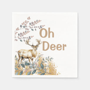 Oh Deer Baby Shower Napkin