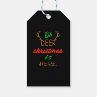 Oh Deer Christmas Celebration Holiday Design Gift Tags