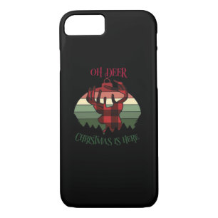 Oh Deer Christmas Is Here Joyful Aesthetic Case-Mate iPhone Case