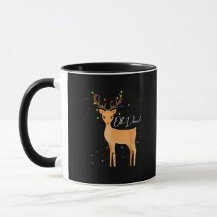 Oh Deer Christmas Light Pajama Cute Reindeer Holid Mug
