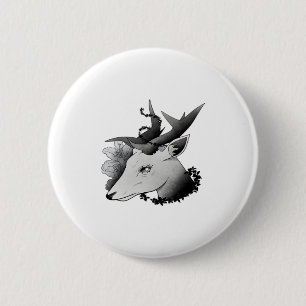 Oh Deer Classic Style  6 Cm Round Badge