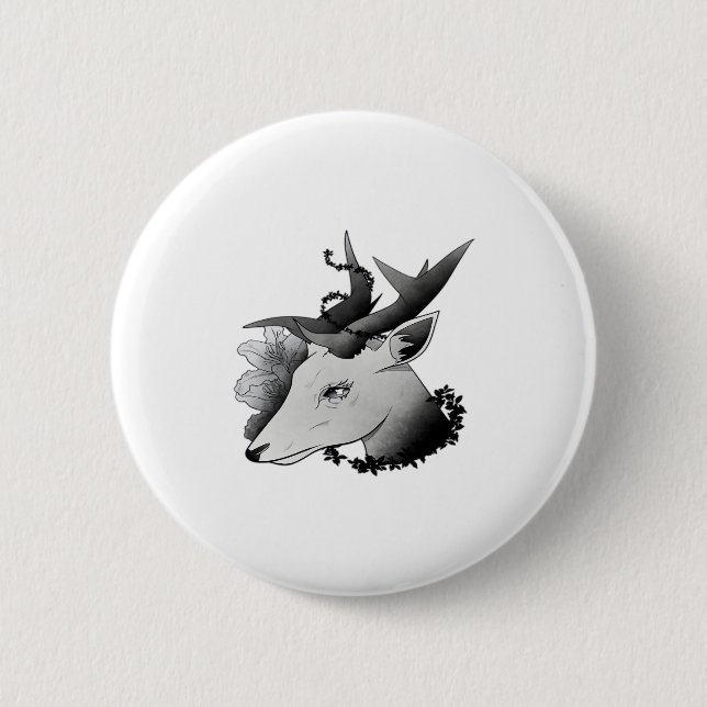 Oh Deer Classic Style  6 Cm Round Badge (Front)