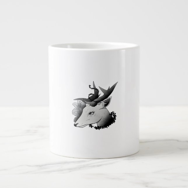 Oh Deer Classic Style  Large Coffee Mug (Front)