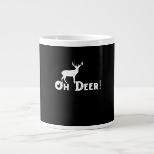 Oh Deer Clean Graphic Style Large Coffee Mug