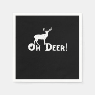 Oh Deer Clean Graphic Style Napkin