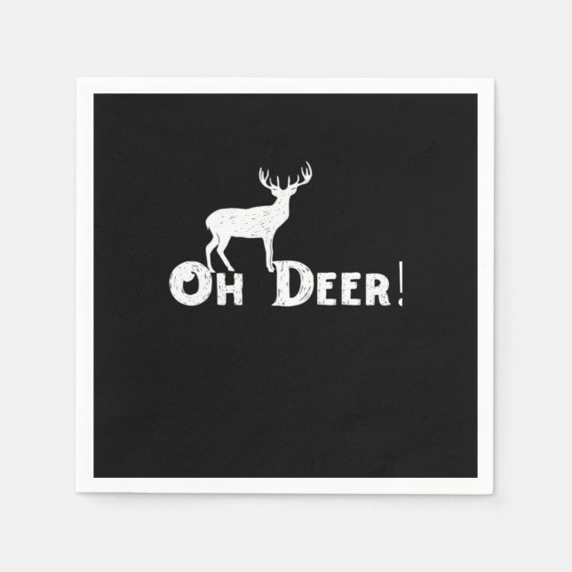 Oh Deer Clean Graphic Style  Napkin (Front)