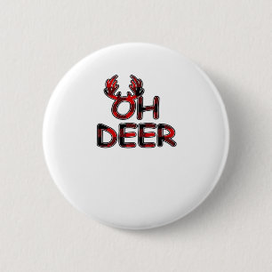 Oh Deer Clean Layout 6 Cm Round Badge