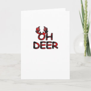 Oh Deer Clean Layout Card