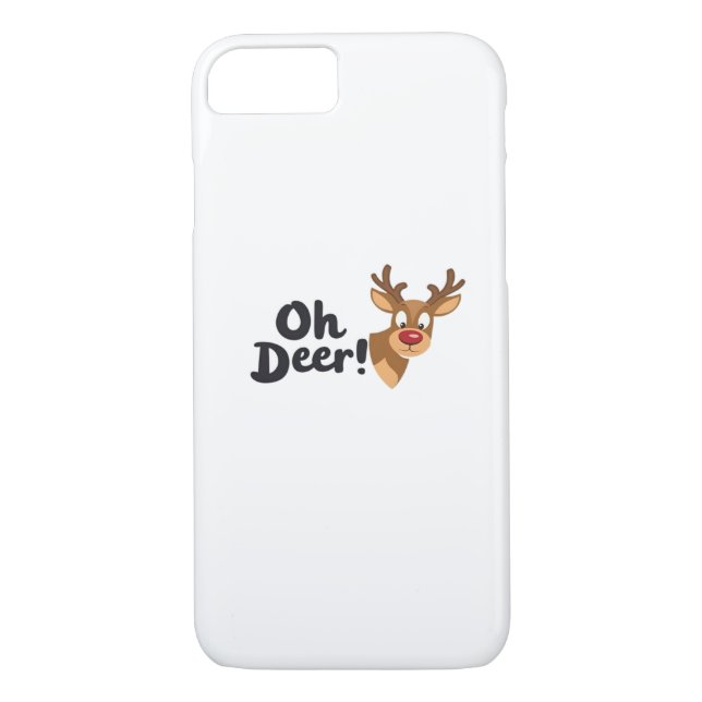 Oh Deer Clean Minimal Seeing  Case-Mate iPhone Case (Back)