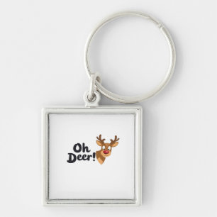 Oh Deer Clean Minimal Seeing Key Ring