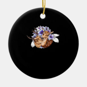 Oh Deer Clean Minimal Style Ceramic Tree Decoration