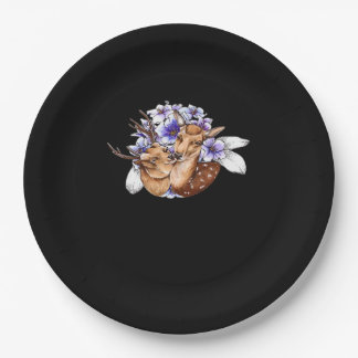 Oh Deer Clean Minimal Style Paper Plate