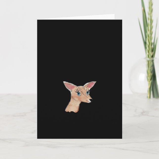 Oh Deer Clean Modern  Card (Front)