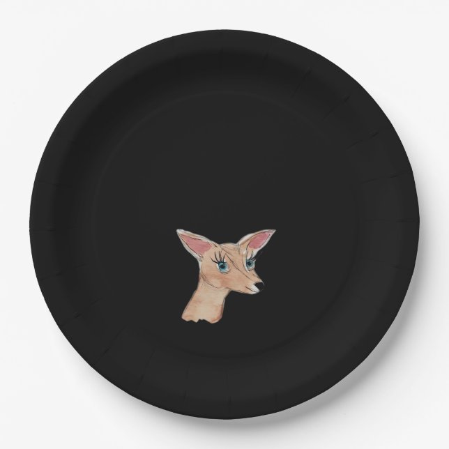 Oh Deer Clean Modern   Paper Plate (Front)