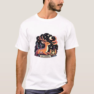 Oh Deer Contemporary Graphic Vibe T-Shirt
