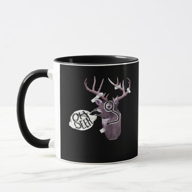 Oh Deer Creative Signature Design Mug (Left)