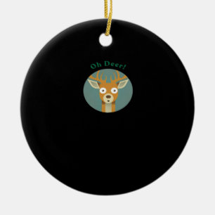Oh Deer Creative Style Ceramic Tree Decoration