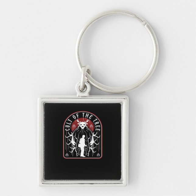 Oh Deer Cult Of The Tree Artistic Style  Key Ring (Front)