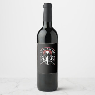 Oh Deer Cult Of The Tree Artistic Style Wine Label