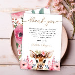 Oh Deer Cute Baby Shower Thank You Card<br><div class="desc">Oh Deer Cute Baby Shower Thank You Card</div>
