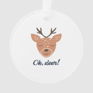 Oh Deer Deer Love Save The Deer CrAcrylic Ornament